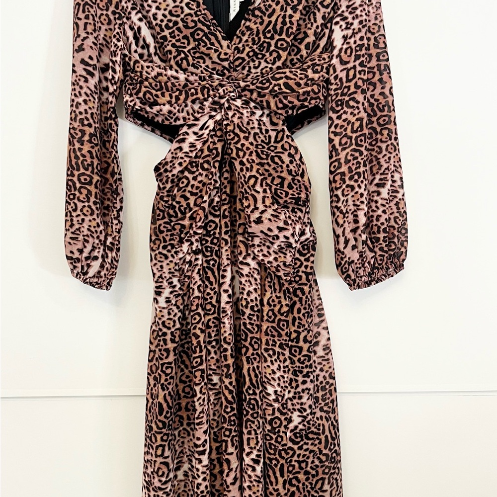 Leopard Print Long Sleeve Dress - Ranna Gill